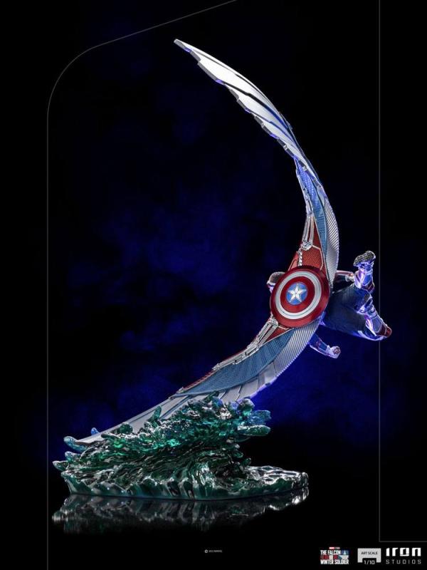 The Falcon and The Winter Soldier BDS Art Scale Statue 1/10 Captain America Sam Wilson Deluxe 46 cm