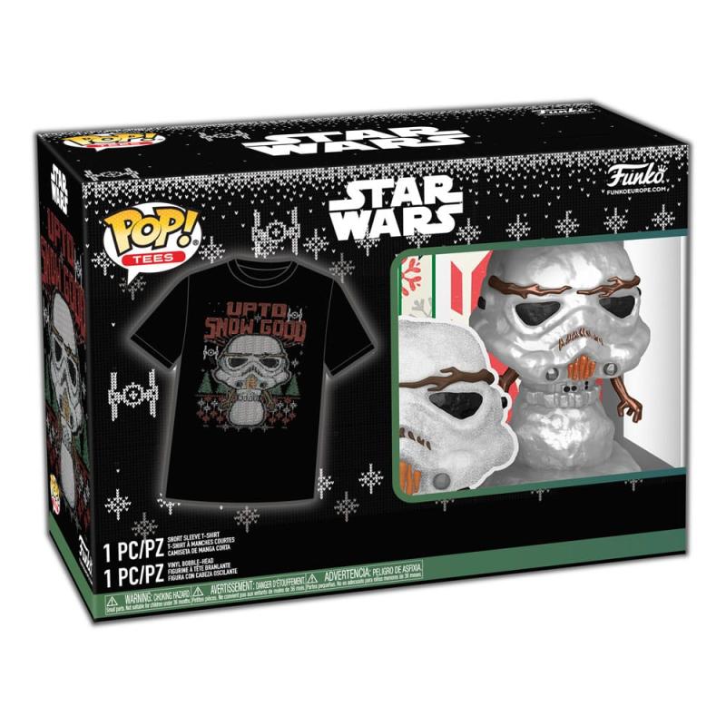 Star Wars The Mandalorian POP! & Tee Box Holiday Stormtrooper(MT) Size L