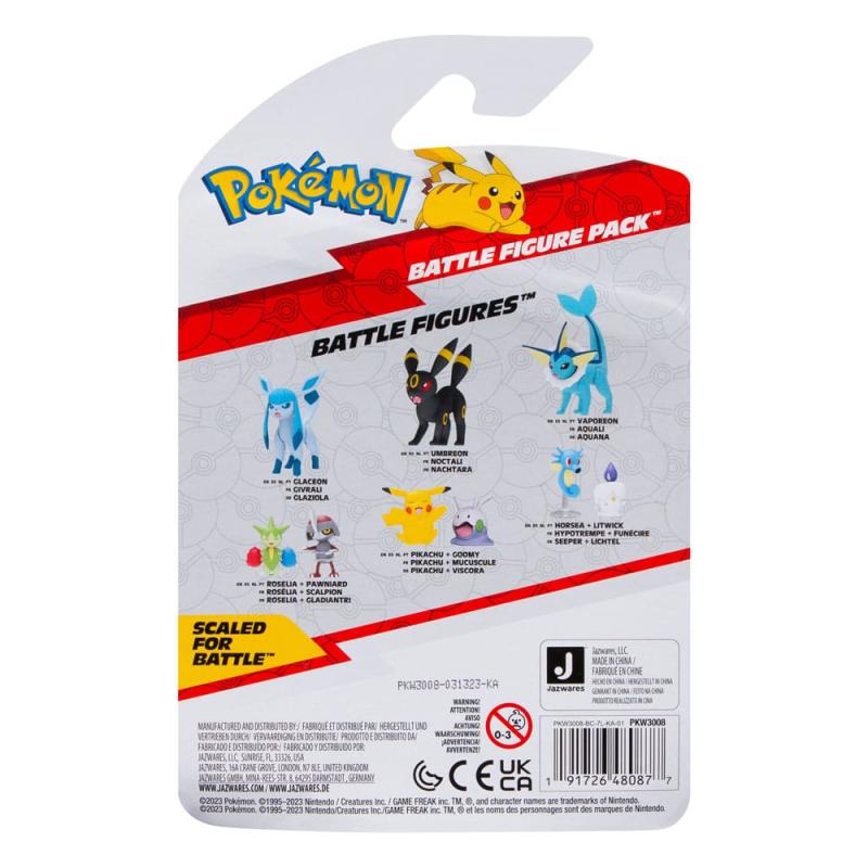 Pokémon Battle Figure First Partner Set Figure 2-Pack Litwick, Horsea 5 cm