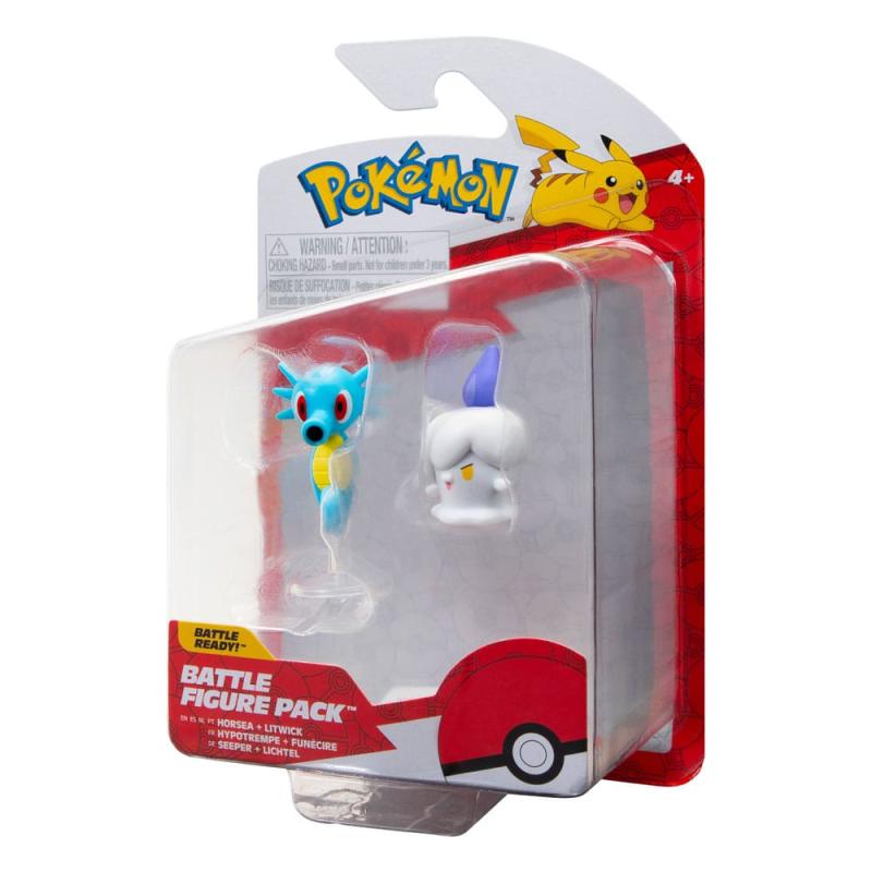 Pokémon Battle Figure First Partner Set Figure 2-Pack Litwick, Horsea 5 cm
