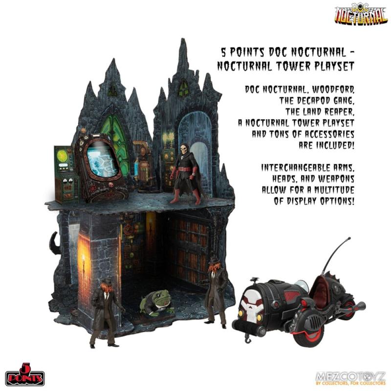 Doc Nocturnal 5 Points Action Figures Nocturnal Tower Playset 9 cm
