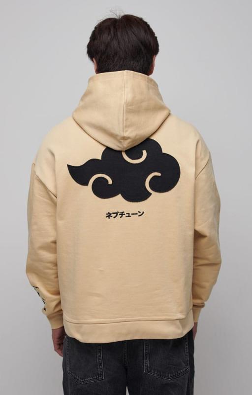 Naruto Shippuden Hooded Sweater Graphic Beige Size XL