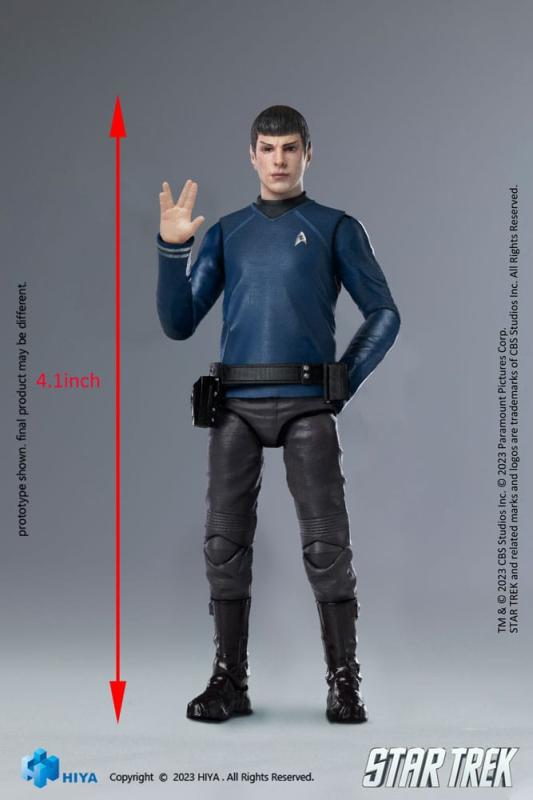 Star Trek Exquisite Mini Action Figure 1/18 Star Trek 2009 Spock 10 cm