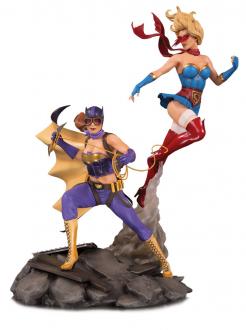 DC Bombshells Statue Batgirl & Supergirl Celebration 38 cm
