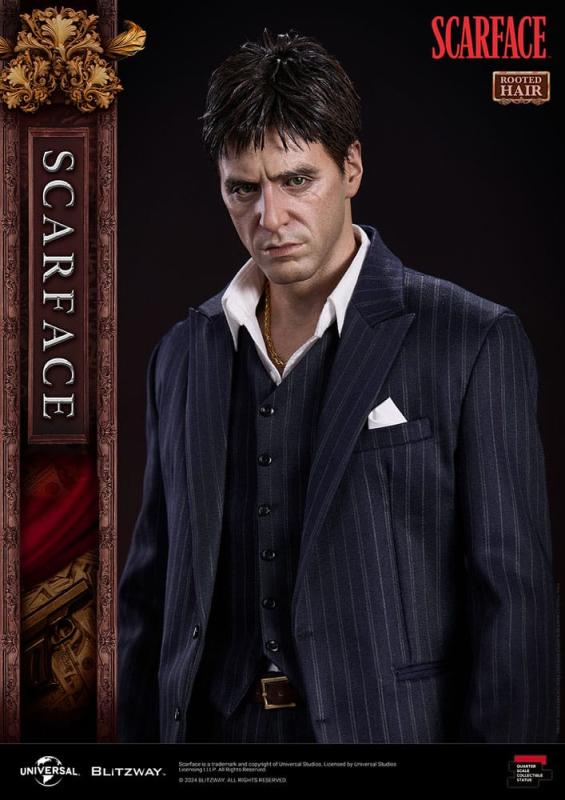 Scarface Superb Scale Statue 1/4 Tony Montana (Rooted Hair Version) 53 cm