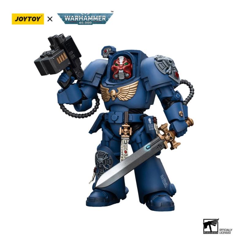 Warhammer 40k Action Figure 1/18 Ultramarines Terminator Squad Sergeant with Power Sword and Telepor