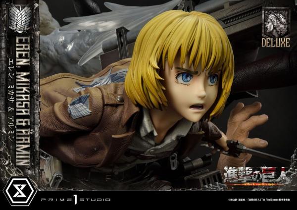 Attack on Titan Ultimate Premium Masterline Statue Eren, Mikasa, & Armin Deluxe Bonus Version 72