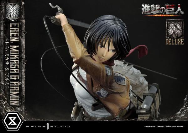 Attack on Titan Ultimate Premium Masterline Statue Eren, Mikasa, & Armin Deluxe Bonus Version 72