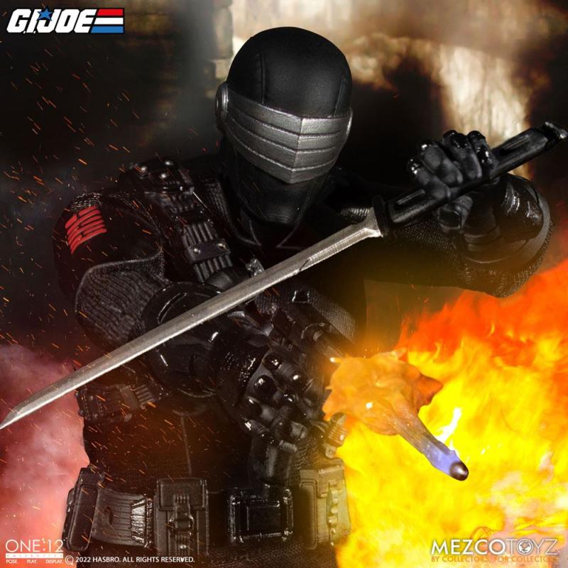 G.I. Joe Light-Up Action Figure 1/12 Snake Eyes Deluxe Edition 17 cm