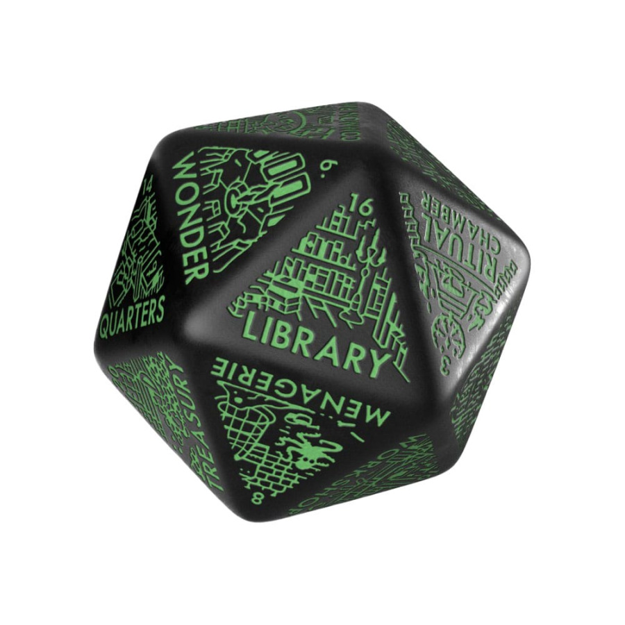 Viridian Jumbo Dice Dungeon Room Generator D20 Black