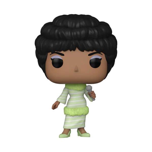 Aretha Franklin POP! Rocks Vinyl Figure Green Dress 9 cm