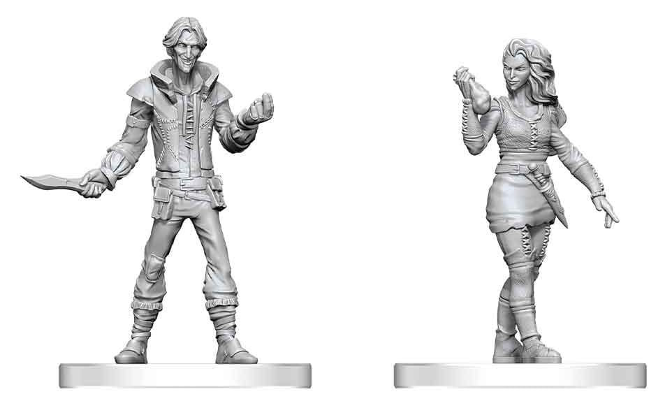 Pathfinder Battles Deep Cuts Unpainted Miniature Thief & Pickpocket 14 cm