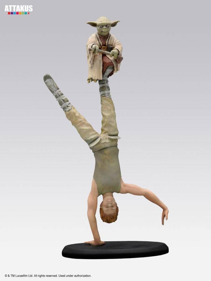 Star Wars: Yoda & Luke Skywalker Dagobah Training 26 cm Elite Collection Statue - Attakus