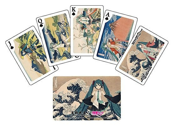 Katsushika Hokusai x Hatsune Miku Playing Cards