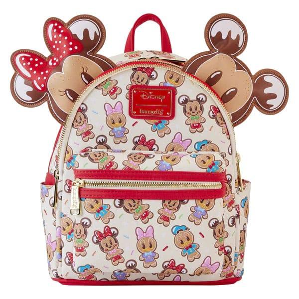 Disney by Loungefly Backpack & Headband Set Mickey & Friends Gingerbread Cookie AOP