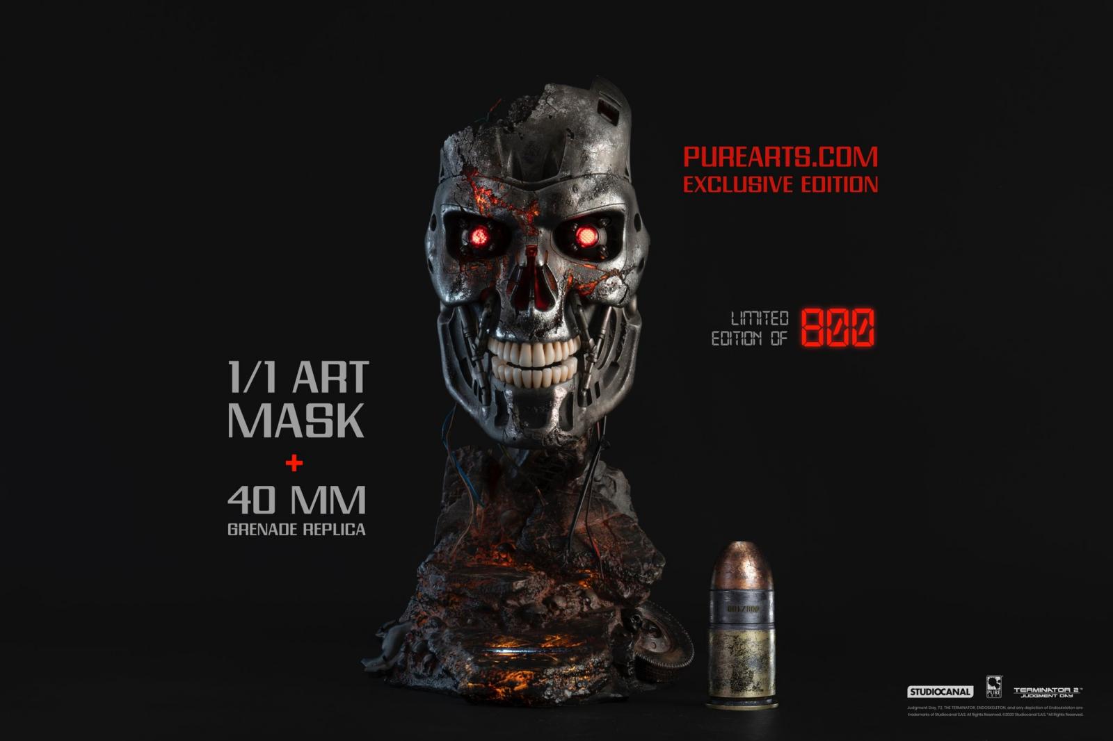 Terminator 2: Judgment Day Replica 1/1 T-800 Endoskeleton Art Mask BD Version  Exclusive