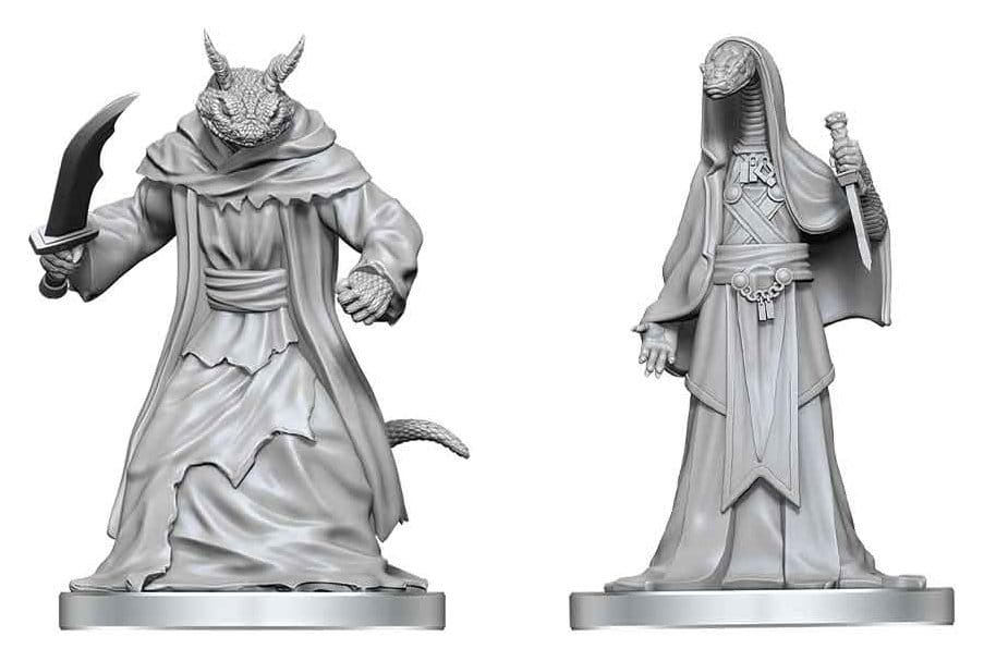 Pathfinder Battles Deep Cuts Unpainted Miniature Zyss & Aapoph Serpentfolk 13 cm