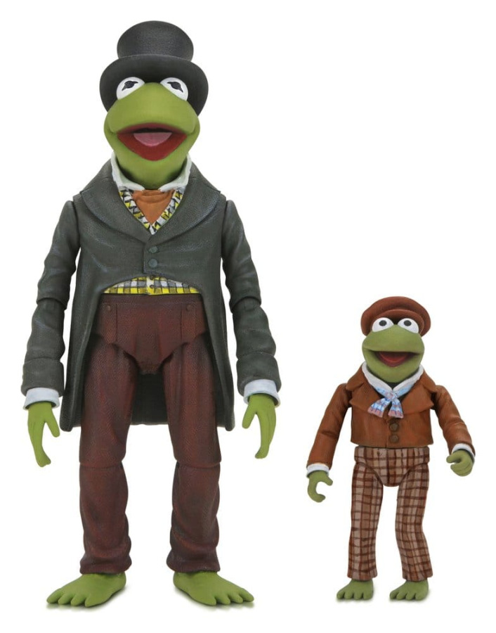 The Muppet Christmas Carol Ultimate Action Figures 2-Pack Kermit as Bob Cratchit & Robin as Tiny Tim