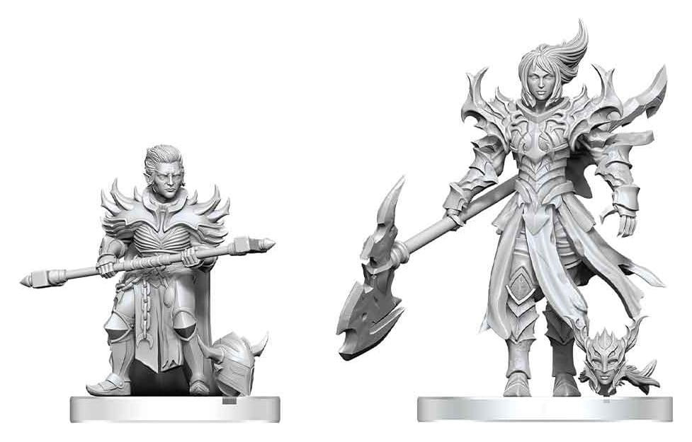 Pathfinder Battles Deep Cuts Unpainted Miniature Pyre & Godclaw Hellknights 14 cm