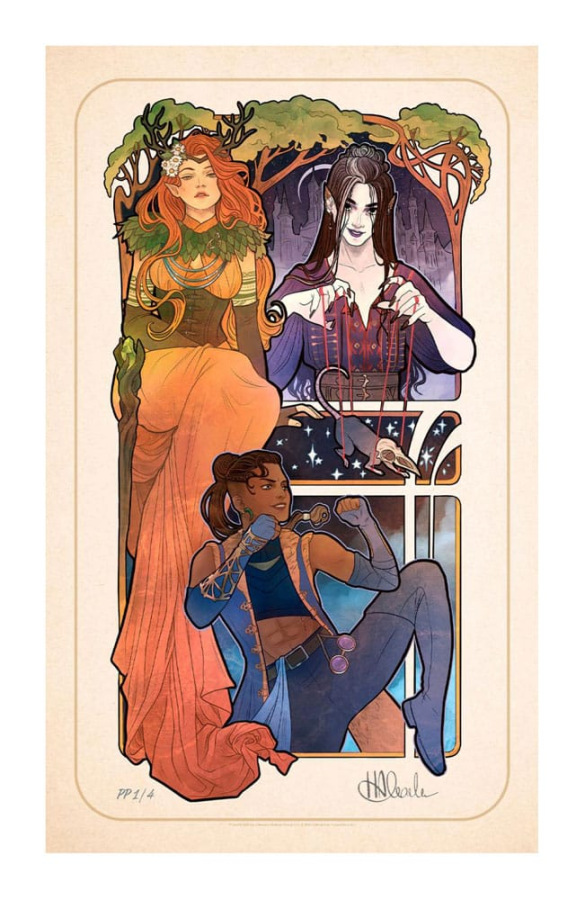 Critical Role Art Print Marisha Ray: 10th Anniversary Art Nouveau Illustrations 46 x 28 cm - unframe
