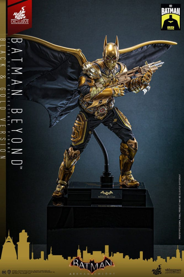 Batman: Arkham Knight Videogame Masterpiece Action Figure 1/6 Batman Beyond (Black & Gold Version) 3