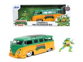Teenage Mutant Ninja Turtles Diecast Model 1/24 1962 VW Bus Leonardo