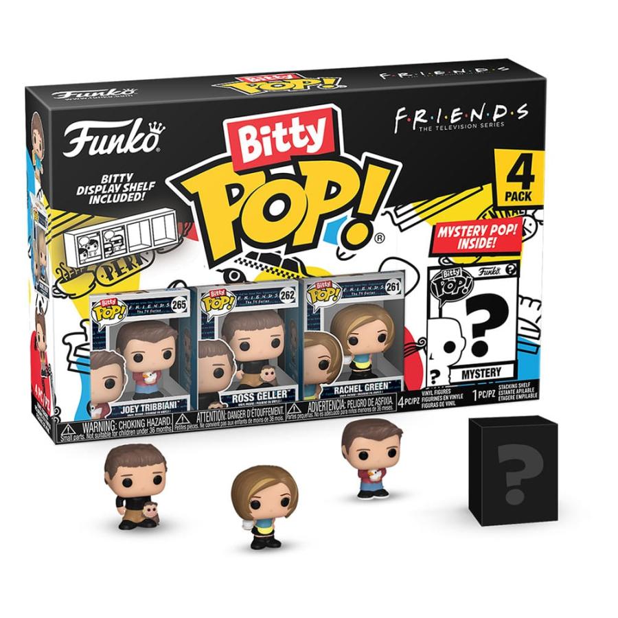 Friends Bitty POP! Vinyl Figure 4-Pack Joey 2,5 cm