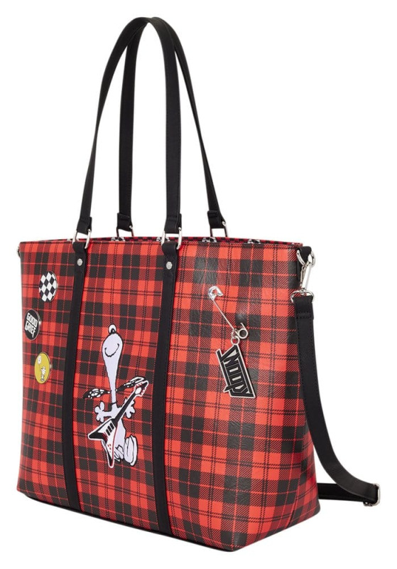 Peanuts by Loungefly Canvas Tote Bag Snoopy Grunge 2