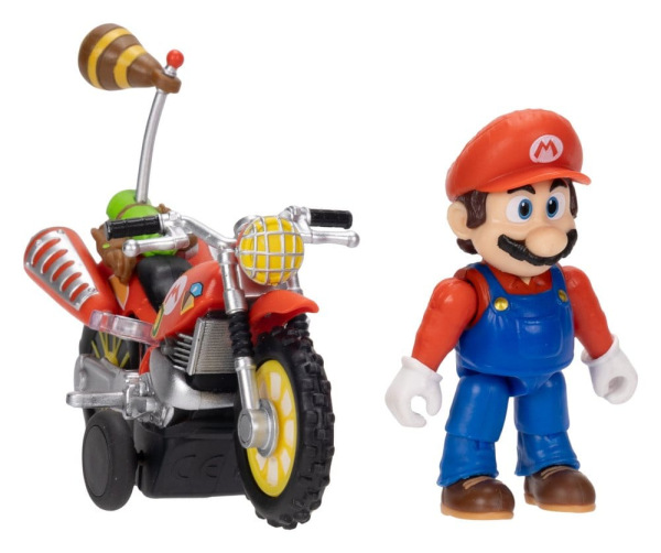 The Super Mario Galaxy Movie Action Figure with Pull Back Motorcycle Mario 6 cm 7