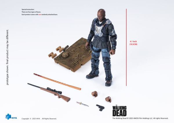 The Walking Dead: The Ones Who Lived Exquisite Mini Action Figure 1/18 Morgan 10 cm 3