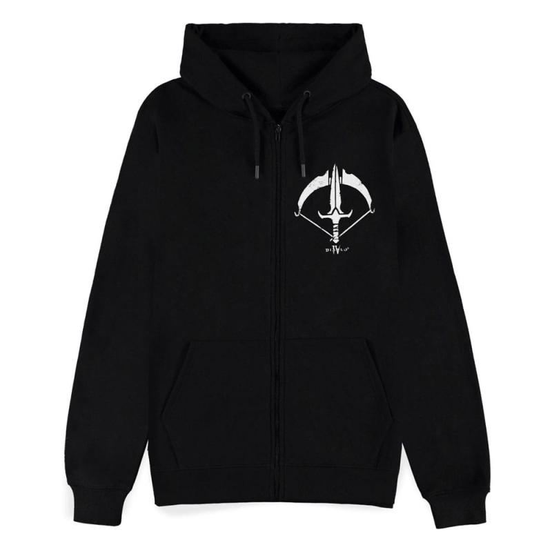 Diablo IV Zipper Hoodie Sweater Rouge Sigil Size M