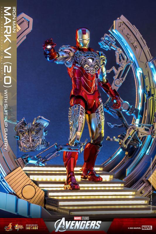 Marvel's The Avengers Movie Masterpiece Diecast Action Figure 1/6 Iron Man Mark VI (2.0) with Suit-U