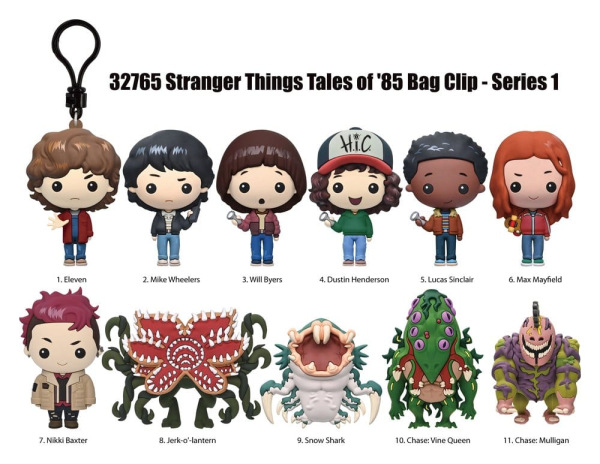 Stranger Things Tales of '85 3D PVC Bag Clips Series 1 Display (24) 1