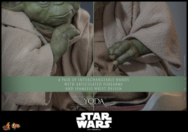 Star Wars: Revenge of the Sith Movie Masterpiece Action Figure 1/6 Yoda 14 cm 11