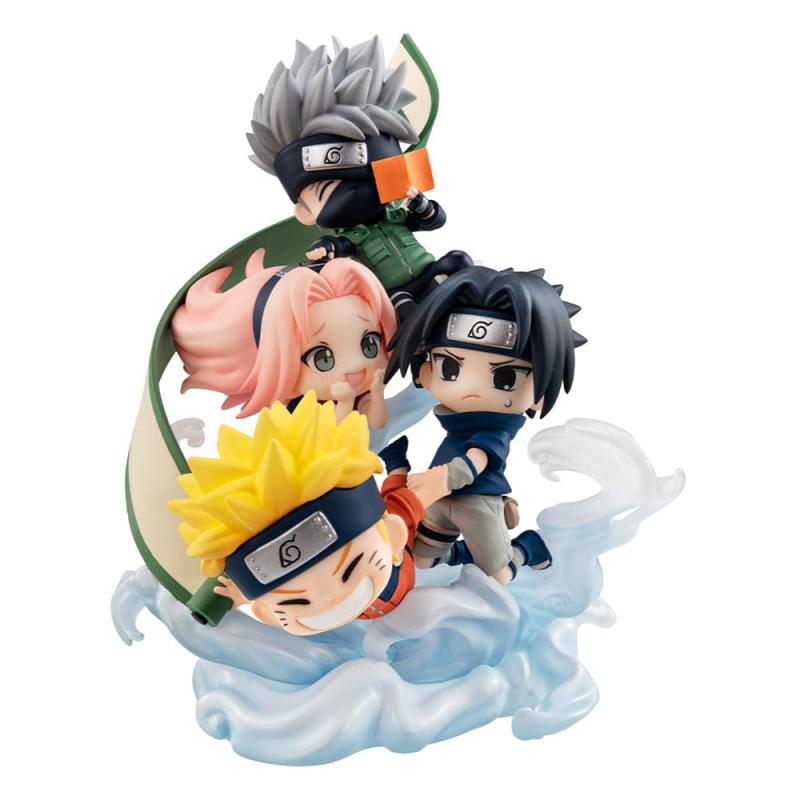 Naruto Shippuden FigUnity PVC Mini Statue Gather here, Team 7 13 cm (with gift)