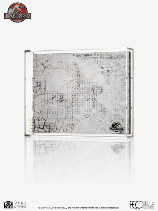 Jurassic Park III Excavation Map Velociraptor 27 cm 6