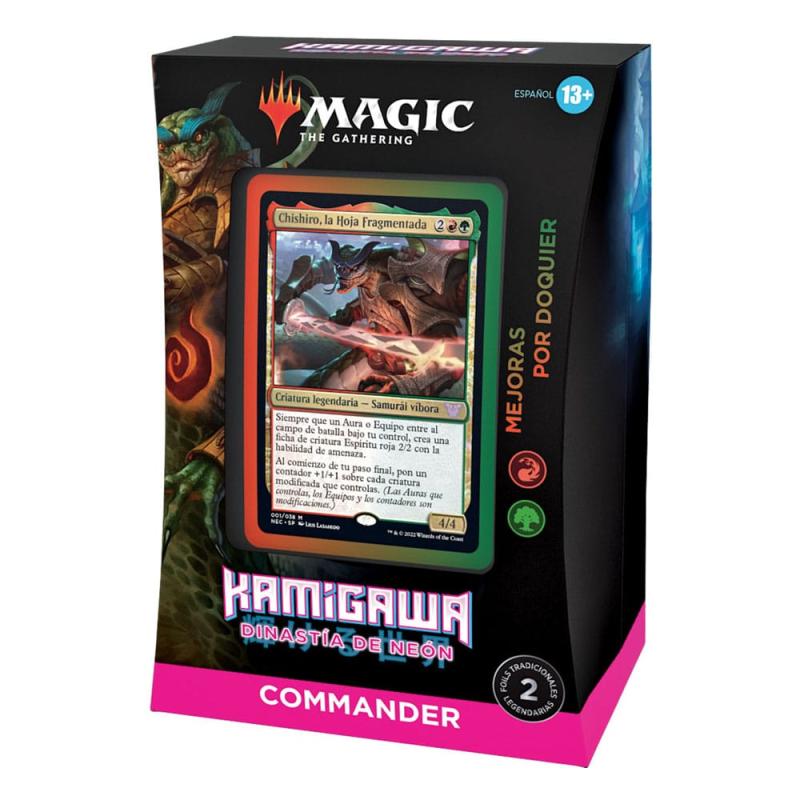 Magic the Gathering Kamigawa: Neon Dynasty Commander Decks Display (4) spanish