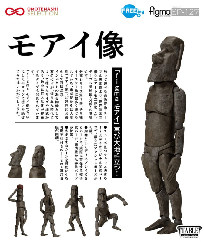 The Table Museum Figma Action Figure Moai 14 cm 9
