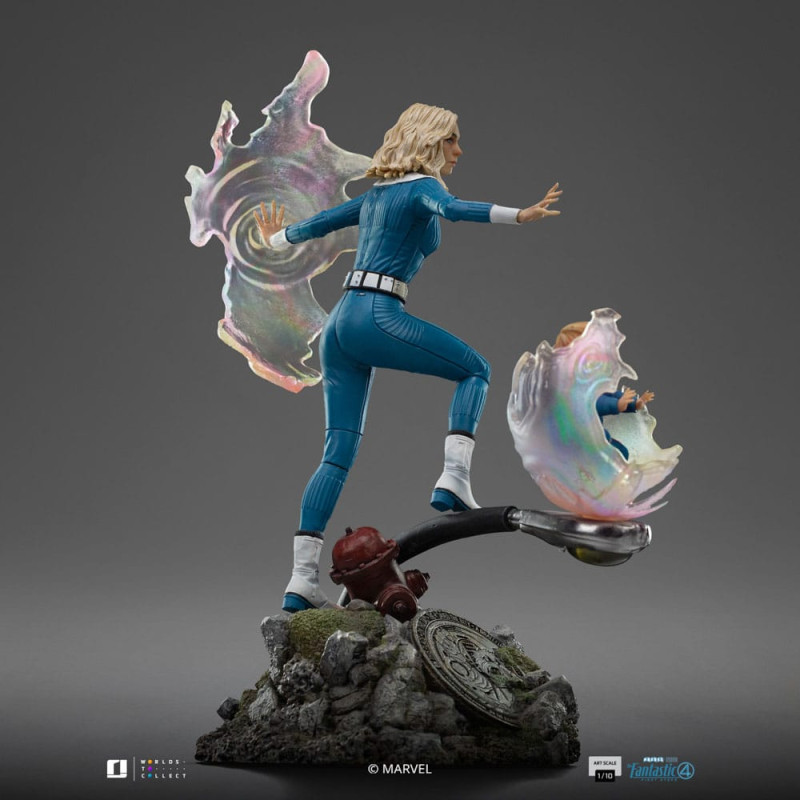 Fantastic Four Art Scale Statue 1/10 Invisible Woman and Franklin 28 cm 8