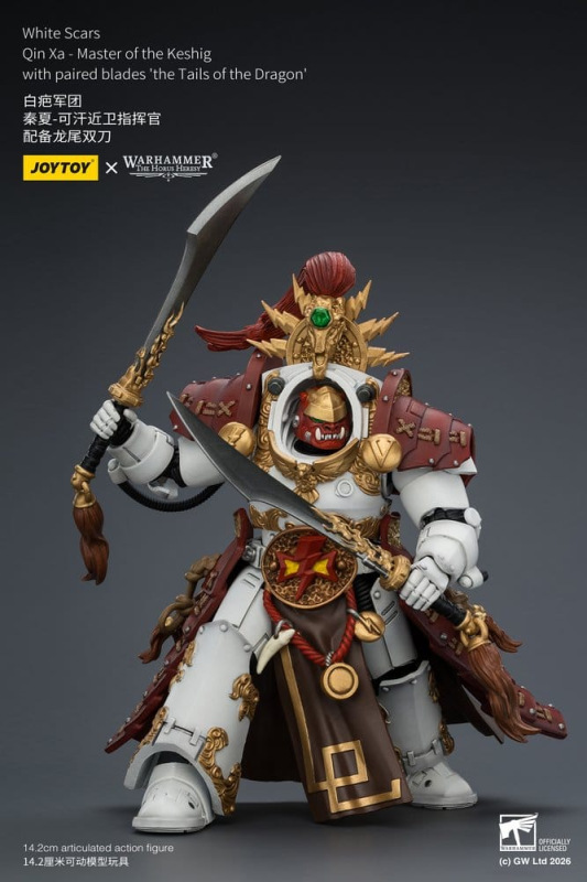 Warhammer The Horus Heresy Action Figure White Scars Qin Xa - Master of the Keshig 14 cm 4