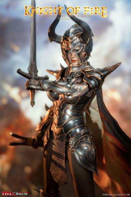 Knight of Fire 1/6 Action Figure Silver Edition - TBLeague
