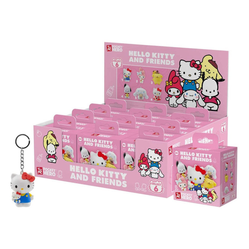 Sanrio Pocket Hero Keychain Hello Kitty and Friends Series 1 Blind Box Display (12) 3