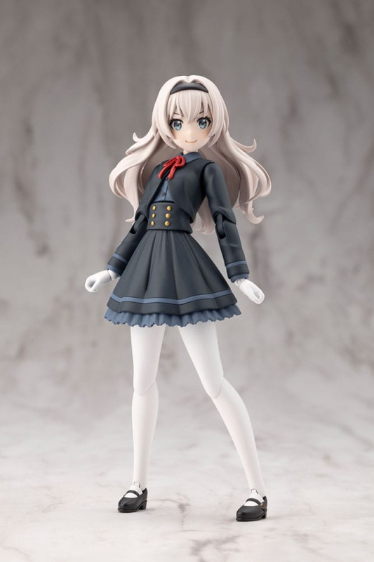 Sousai Shojo Teien Plastic Model Kit 1/10 Emma Koishikawa Nocturne with Honda AB12 Motocompo 14 cm 5