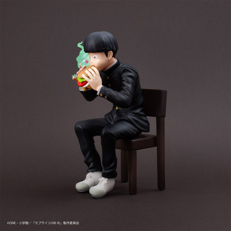 Mob Psycho 100 III x Bunbougu Cafe 2022 PVC Statue Shigeo Kageyama & Ekubo 13 cm 5
