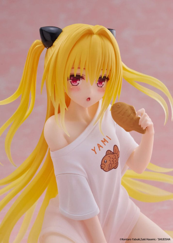To Love-Ru Darkness PVC Statue Desktop Cute Figure Golden Darkness Roomwear Ver. 13 cm 9