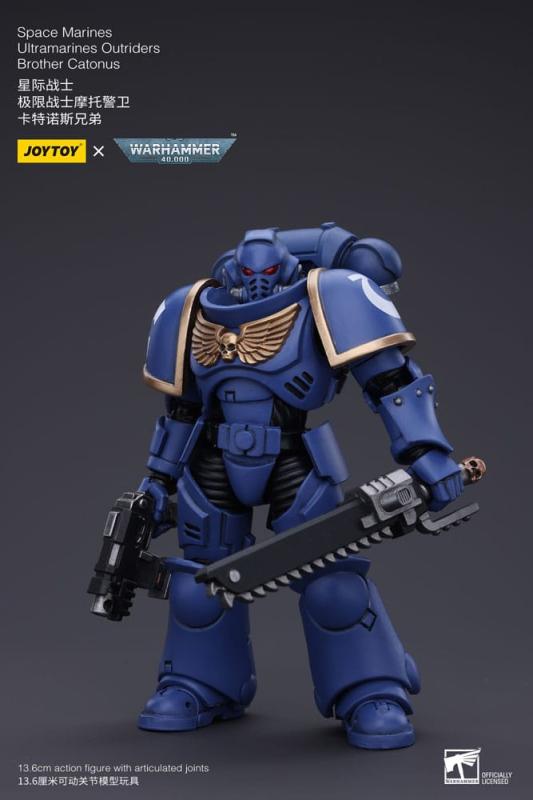 Warhammer 40k Action Figure 1/18 Space Marines Ultramarines Outriders Brother Catonus 14 cm 2