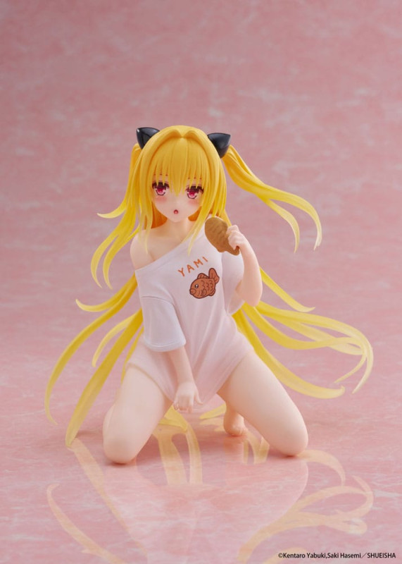 To Love-Ru Darkness PVC Statue Desktop Cute Figure Golden Darkness Roomwear Ver. 13 cm 4