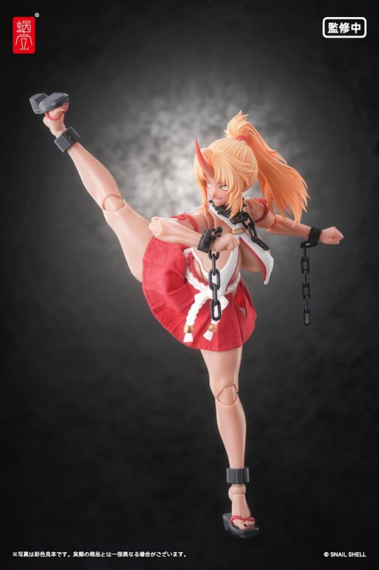 Original Character Action Figure 1/12 RPGEX-08 Oni Miko Second Daughter Momiji 17 cm 3