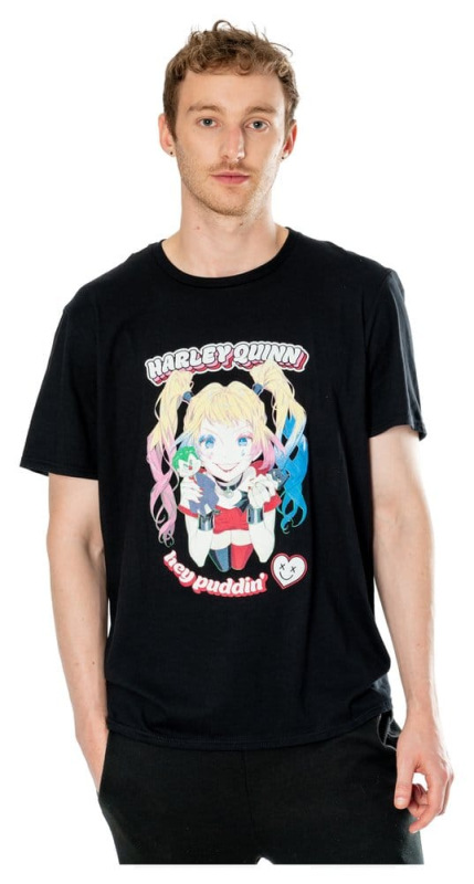 DC T-Shirt Harley Quinn Anime Puddin' Size L 1