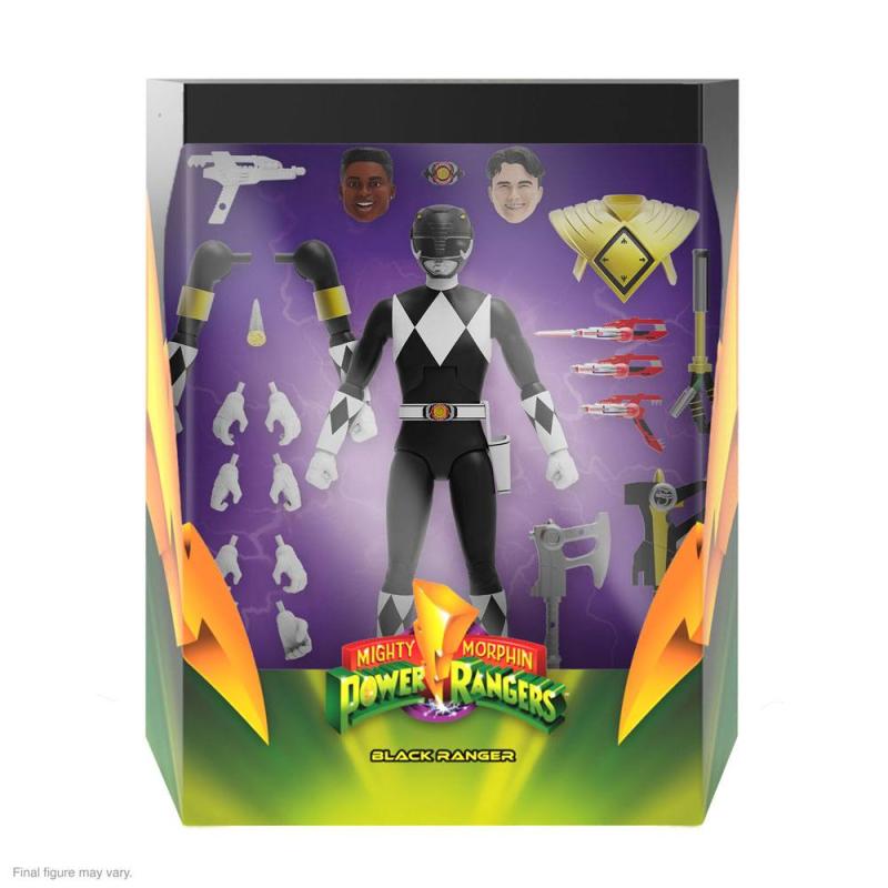 Mighty Morphin Power Rangers Ultimates Action Figure Black Ranger 18 cm